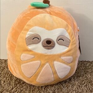 Orange Sloth Plush Toy